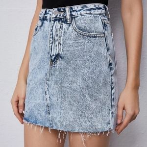 Vintage Jordache acid wash mini skirt